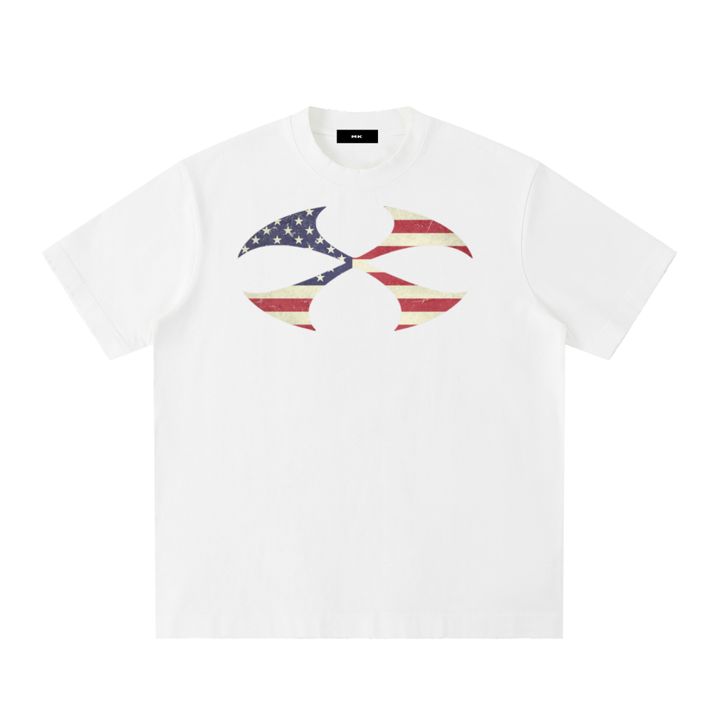 Heavyweight Vintage Washed Frayed T-Shirt
