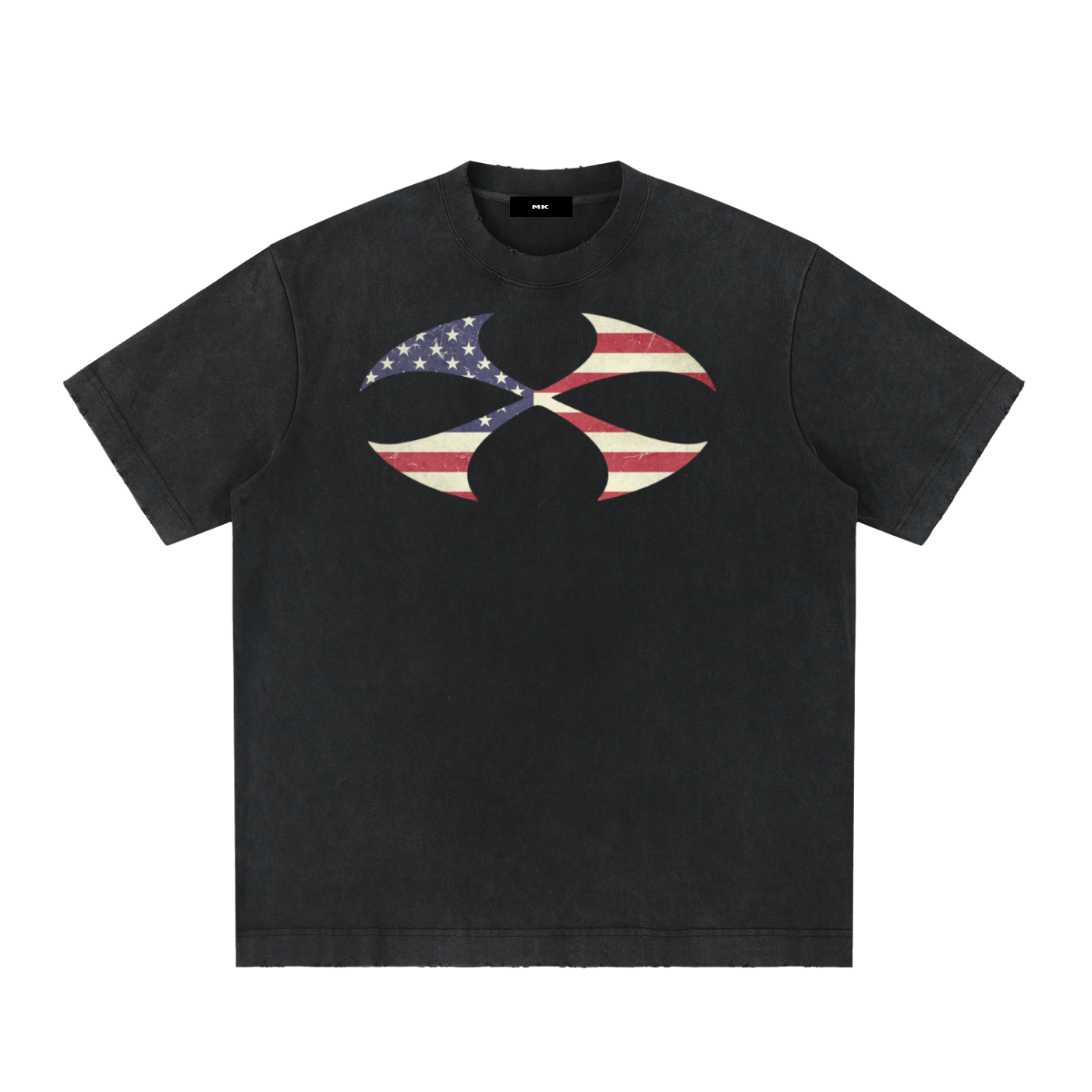 Heavyweight Vintage Washed Frayed T-Shirt
